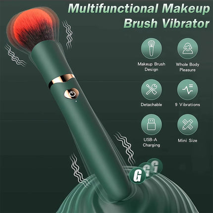 Electric Cosmetic Brush Foundation Blush Loose Powder Brush Beauty Tools Washable Vibration Rechargeable Makeup Brush Tools