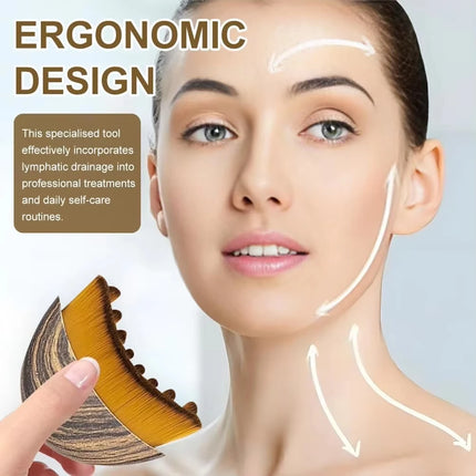 Lymphatic Contour Face Brush Face Ergonomically Designed Fit The Skin Precisely Blood Circulation Massage Tools Facial Massager