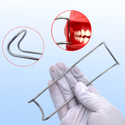 Stainless Steel T-Shape Cheek Lip Retractor Mouth Opener Intraoral Opener Spreader Dental Tools