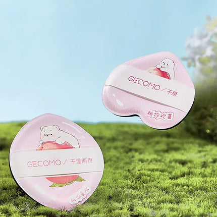 GECOMO 8 PCS Peach Powder puff Series Super Soft Wet And Dry Dual-use Skin-friendly Makeup Sponge