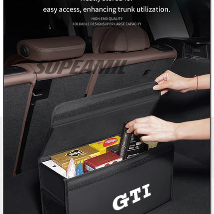 Volkswagen GTI Golf Arteon Tiguan Touareg Passat Polo Scirocco Jeeta CC Polo Car Trunk Storage Box Foldable Stowing Tidying Bag