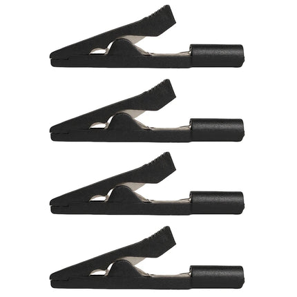 40/10 Pcs Insulated Solderable Alligator Clips with Pure Copper Jaws for Safe Electronics Testing