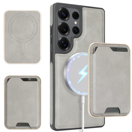 Luxury Business High Quality Magnetic Phone Case For Samsung Galaxy S25 S24 Plus S23 S22 Ultra Wallet Cover For Magsafe