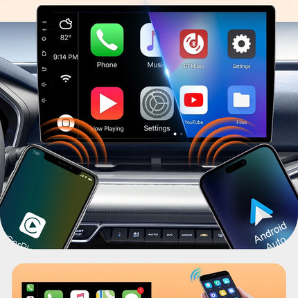 Android Car Radio Multimedia Car Radio Stereo Head Unit for Volkswagen Polo Mk4 2001 - 2011 with GPS Navigation Wireless CarPlay