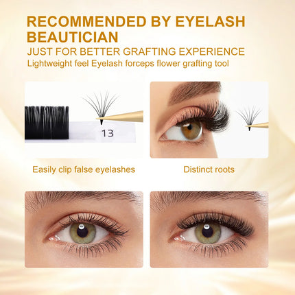 NAGARAKU  Tweezers Anti Slip eyelash extension professional Volume High Closure tweezers for divide volume eyelash Makeup Tools