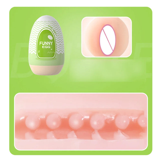 Masturbator Cup Real Egg Portable Stimulating Penis Massager Trainer Pocket Pussy Blowjob Adult Sex Toy Vaginal Anal for Male 18