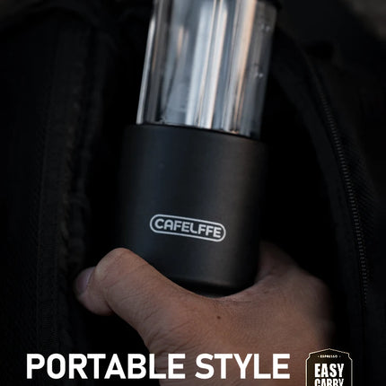 Cafelffe Manual Espresso Coffee Machine Hot/Cold Portable coffee Maker For NS Capsules & Ground Hand Press,hiking Camping Gift