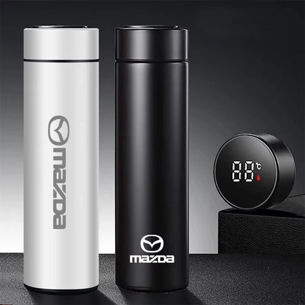 Car Smart Thermos Bottle With Temperature Display Coffee Cup For Mazda 3 6 Atenza Axela Demio CX3 CX5 MP MS RX8 Car Accessories