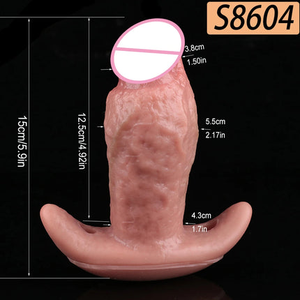 SXXY Wiress Control Vibrator Realistic Silicone Soft Dildo With Mouth Gag Belt Lifelike Textured Mouth Gag Sex Toy For 18+