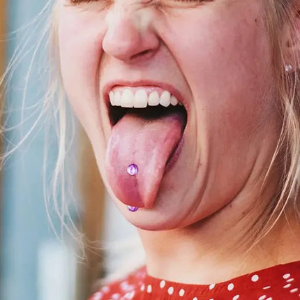 Fashion Mixed Color Acrylic Tongue Piercing for Women 316L Stainless Steel Industrial Barbell Lip Piercing Sexy Body Jewelry