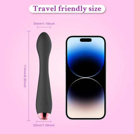 Flexible Finger Design High-End Silicone G-Spot Vibrator with Clitoral Stimulation – Waterproof, Quiet, Rechargeable Adult Toy f