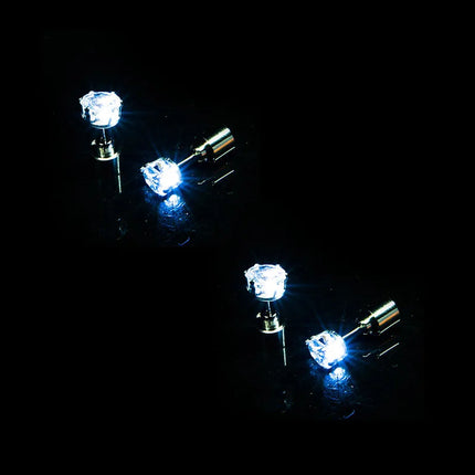 1/5Pair LED Earring Bar Club Glowing Earring Girl Women Ear Accessories Light Up Bling Ear Stud Gogo Dance Fashion Jewelry