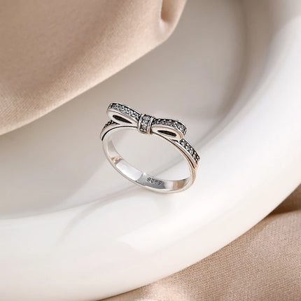 925 Originales Silver Bow Tree Of Life All For Love Heart Wedding Ring Luxury Set Woman Jewelry Party Gift Things From 1$
