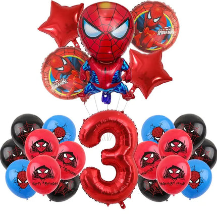 Spiderman Birthday Decor Superhero Theme Spider Birthday Party Decorations Paper Napkins Background Balloons Kids Party Supplies