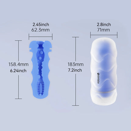 Jissbon Manual Sucking Masturbator Cup Soft Pocket Pussy Realistic Vagina Male Masturbation Toy for Adult Men Silicone Toy
