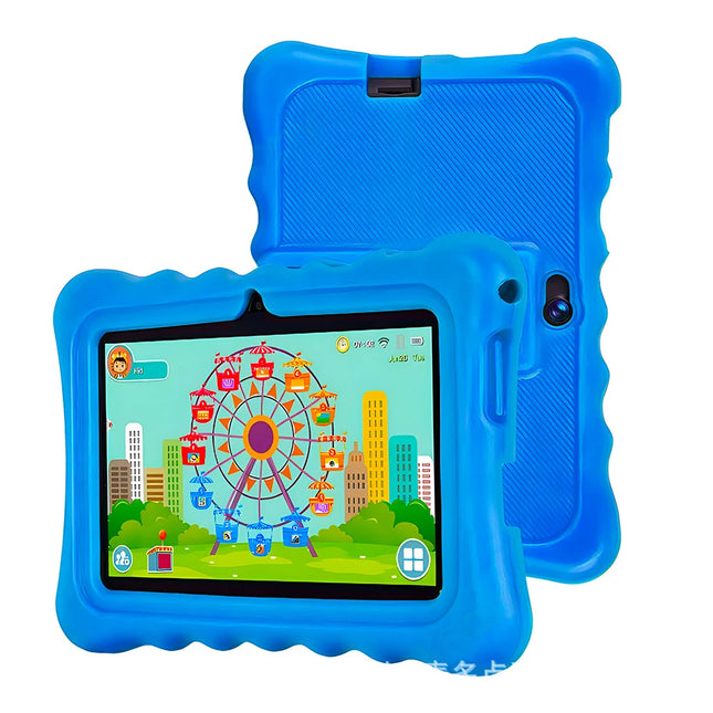 New 7 Inch 4GB RAM 64GB ROM Kids Tablets Quad Core WiFi Android 13 Bluetooth 5 Educational Software Installed Learning Tablet PC