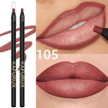 1PC Waterproof Matte Lip Liner Contours Lips in Shades Lipstick Long Lasting Non-stick Cup Hydrating Lip Makeup 12 Colors Gifts