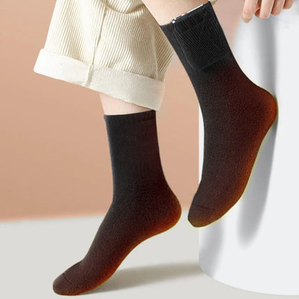 Winter Heated Socks Thermal Foot Warmer Quick Heating Long Socks Cold Weather USB Heating Socks for Outdoor Sports Walking