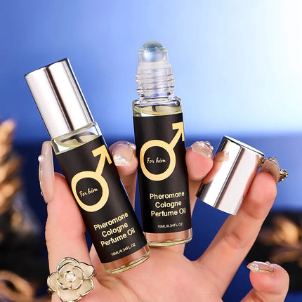Men's roll-on fragrance, long-lasting scent, cologne scent, emits a charming fragrance, suitable for dating and daily use