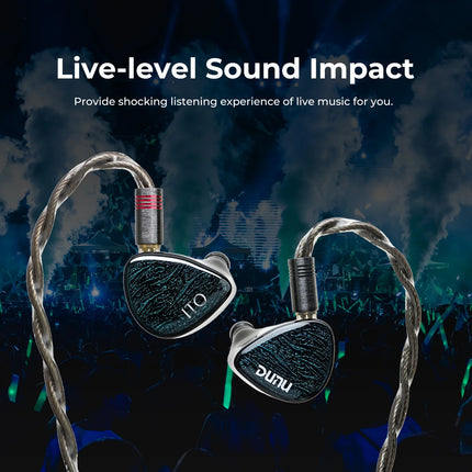DUNU x KOTO ITO In-ear Earphones 2DD+2BA Hybrid Drivers IEMs with 4-Core Single-Crystal Copper Q-Lock Interchangeable Plug Cable