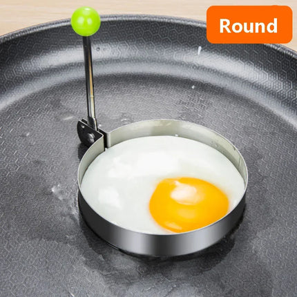 Premium Stainless Steel Heart-Shaped Fried Egg Mold-Ideal Omelette Ring & Must-Have Kitchen Accessory Gadget kitchen accessories