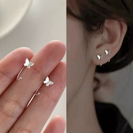 Trendy Mini Rhinestones Stud Earrings for Women Girls Daily Jewelry Cute Round Geometry Small Earrings Accessories