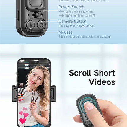 FANGTUOSI 360 Rotation Gimbal Stabilizer ,Selfie Stick Tripod for Smartphone Camera With Bluetooth shutter Stabilizer for Live