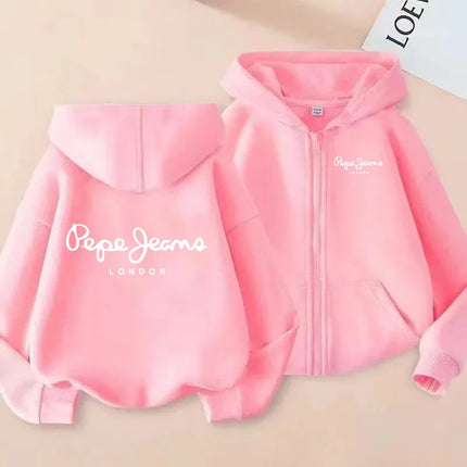Children's Cardigan Hoodie Zipper Style Sweatshirt Boys Girls3-12Yrs Brand Sports Top Casual Fashion Charming Loose Coat Clothes