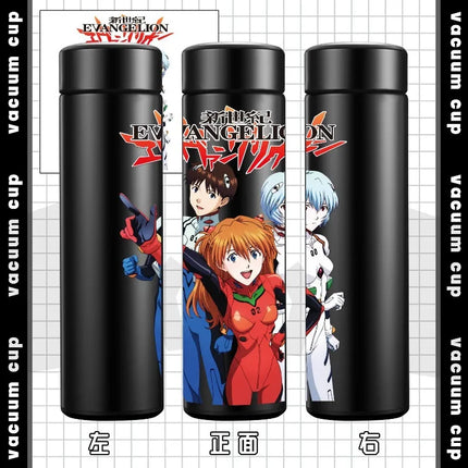 500ml Neon Genesis Evangelion Cute Anime Peripheral Insulated Water Bottle Creative 304 Stainless Steel Thermos Cup Student Gift