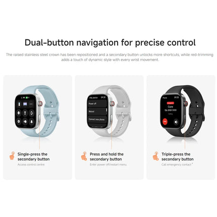 Global Version Redmi Watch 6 2.07" AMOLED Screen 550mAh Battery 150+ Sports Modes 5ATM Water Resistance Xiaomi HyperOS 3