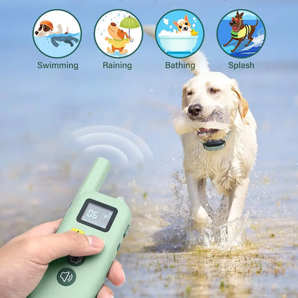 IPX7 Waterproof Training Collars for 7-120lbs Medium Large Dogs，3300ft Dog Shock Collar with Remote, Shock & Double Shock Mode