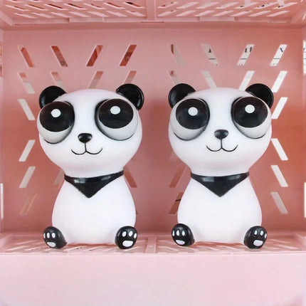Panda Squeeze Toys Funny Stress Relief Squishy Toys with Pop Out Eyes Sensory Therapy Fidget Toys for Kids Adults with Autism