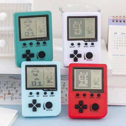 Handheld Game Console Video Game Party Favors For Kids Birthday Gifts Classic Brick Tetris Game Arcade Toys