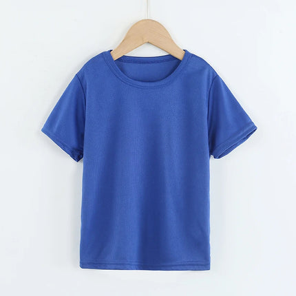 1/4 Pack Children's Spring and Summer Quick-drying Workout Long Sleeve Casual Joker T-shirt for Boys and Girls Short Sleeve For