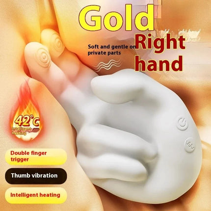 Heating Right Hand Finger Flapping Clitoral massager G Spot Stimulator Female Vagina Massager Adults Sex Toys For Woman