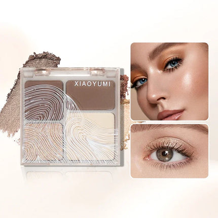 Natural Stereoscopic Face Powder Palette  Matte Bronzer  Contour Shading  Multifunctional Highlighter  Cosmetic Blush gift