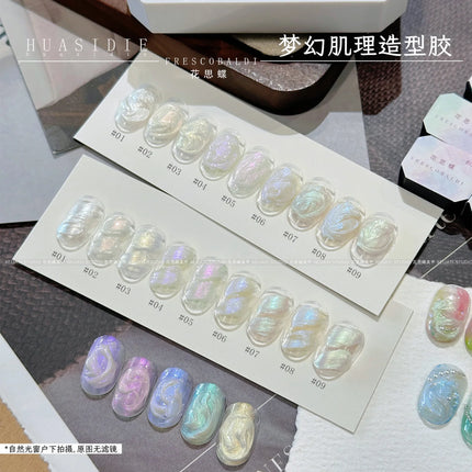 9 colors aurora free wash nail polish solid variable glue smooth soaking UV semi-permanent paint varnish oil painting glue