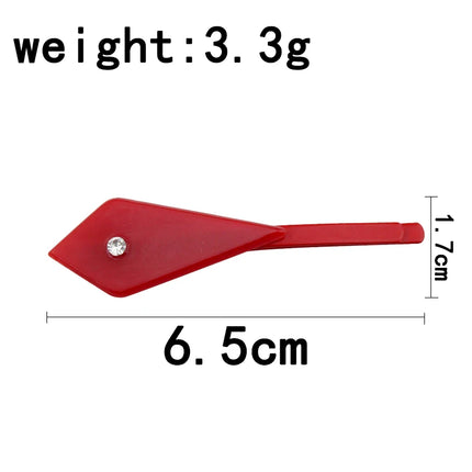 Cartoon EDENS ZERO Rebecca Hair Clip Pin for Women Red Geometric Crystal Hairpin Headwear Hair Styling Toilet Paper Accessories