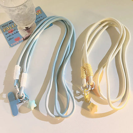 Coloful Lanyard Crossbody Shoulder Straps Keychain Key Ring Braided Rope with High Quality Replacement Patch for Accessories