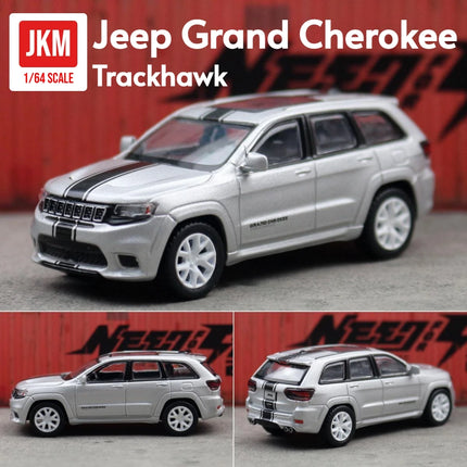 1/64 Jeep Grand Cherokee Trackhawk Miniature 1:64 JKM Toy Car Model SUV Sport Vehicle Free Wheels Diecast Metal Collection Gift