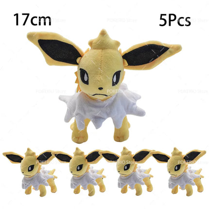 Wholesale Pokemon Plush 5Pcs/Lot Mimikyu Caterpie Oddish Garchomp Phantump Umbreon Sylveon Stuffed Animal Peluche Christmas Gift