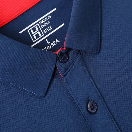 New men's high-quality short-sleeved polo shirt, summer fashion, casual, sweat-absorbing, breathable, cool T-shirt top