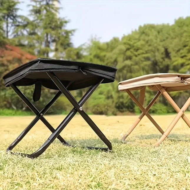 Portable Folding Camping Stool Lightweight Compact Foldable Handbag Seat for Outdoor Fishing Picnic Hiking Beach Travel