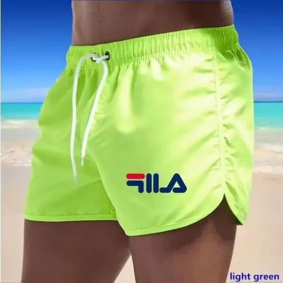 New men's quick drying beach shorts, fitness shorts, summer swimsuits, casual sports, men's swim board, beach trend
