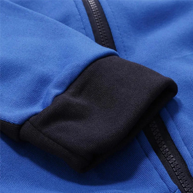 Japanese anime 2025 Men's New Patchwork Sweatshirts Hoodies Zip Pullover Handsome Cotton Clothing Jackets Coat Tops