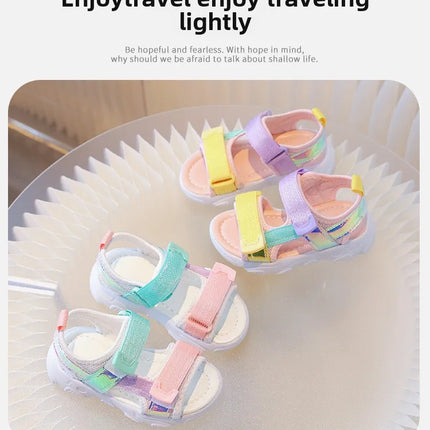 Children's Sandals 2025 New Summer Fashion Soft Bottom Princess Versatile Children's Shoes Little Girls Beach Shoes Girls' Shoes