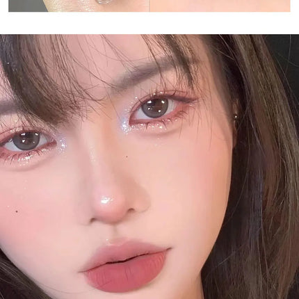 6 Colors Glitter Liquid Eyeshadow Waterproof Pearlescent Shiny Eye Shadow Highlighter Sequins Lying Silkworm Makeup Beauty Tool