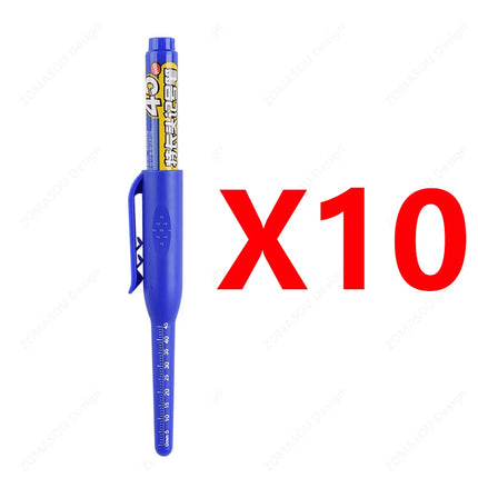 100-1Pcs 45mm Long Nib Head Carpenter Marker Pens White/Black/Blue/Red Hole Marker Pen for Measuring Woodworking Hand Tools
