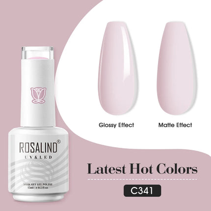 ROSALIND 15ml Nail Gel Polish Macaron Hybrid Varnish Semi Permanent Nail Art Design Soak Off Top Base Coat Esmalte UV Gel Nail