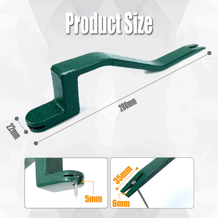 Green Roof Shingle Remover Heavy Duty Nail Remover Tool DIY Snake Shape Portable Roofing Installation and Removal Tool